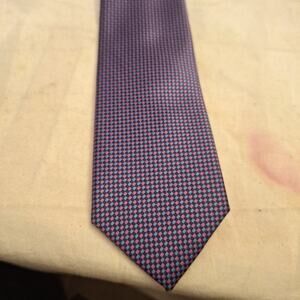 Isaac Mizrahi-New York 100% Polyester Tie Blue And Purple